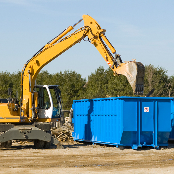 are there any restrictions on where a residential dumpster can be placed in Clitherall